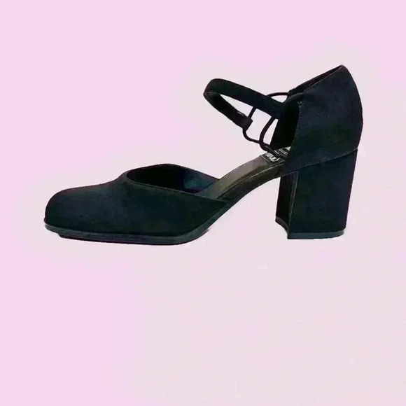Vintage 90’s y2k Mootsie tootsie chunky square toe block heels Sz.7 GUC. - Picture 1 of 7